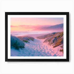 California Dreaming - Sunset Sand Path Art Print