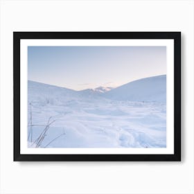 Snowy Landscape Art Print