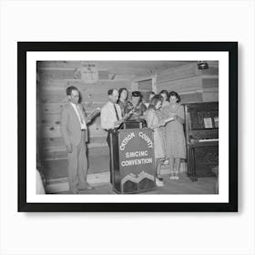 A Group Of Singers From Quemado Who Are Competing For The Catron County Championship At The Pie Town, New Art Print