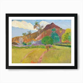 Tahitian Landscape, Paul Gauguin Art Print
