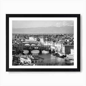 Florence In Black And White 10 Art Print