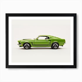 Toy Car 69 Mustang Boss 302 Green 2 Art Print