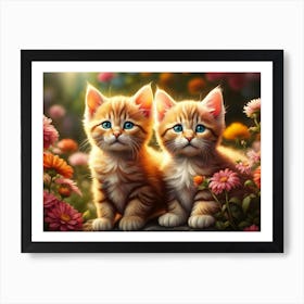 Sweet Kittens 2 Art Print