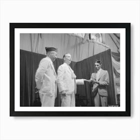 Magician Giving Performance, State Fair, Donaldsonville, Louisiana By Russell Lee Art Print