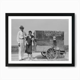 Traveling Evangelists Between Lafayette And Scott, Louisiana, They Have Spent Twenty Five Years On The Road Preachin Art Print