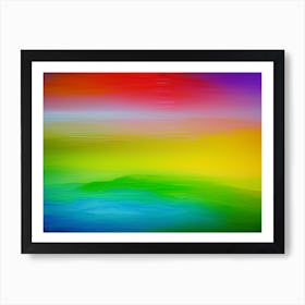 Abstract - Rainbow Art Print