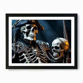 Pirate Skeleton's Chambers Art Print