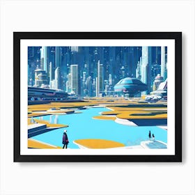 Futuristic City 32 Poster