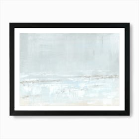 Boundless - Modern Coastal Abstract Beach Landscape Ocean Waves Minimalist Painting Wall Art Art Print