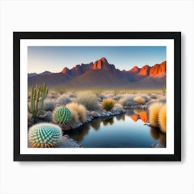 Desertevening Art Print