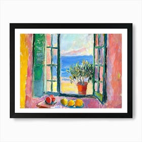 Open Window Lemos Matisse Style Landscape Art Print