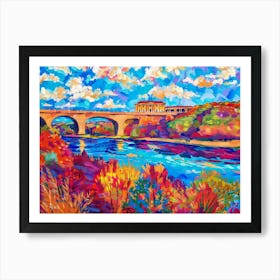 Bridge Over The River 1 Art Print