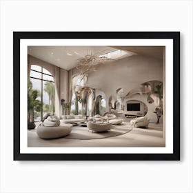 Modern Living Room 2 Art Print