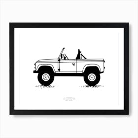 Heritage Defender Fineline Illustration Art Print