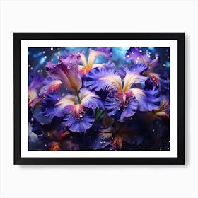 Blue Iris 13 Art Print