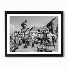 Bike Tricks Art Print