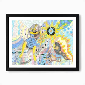 Hot love Art Print