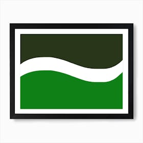 Green Wave Art Print