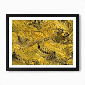 Gold Leaf 2 Art Print