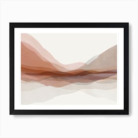 Abstract Mountain Print 1 Affiche