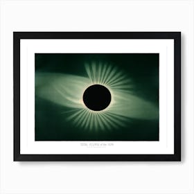 Astrology Total Eclipse Of The Sun Vintage Art Print