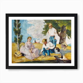 Picnic On A Riverbank, Paul Cézanne 1 Art Print