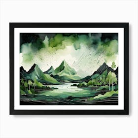 Mountain Landscape 19 Art Print