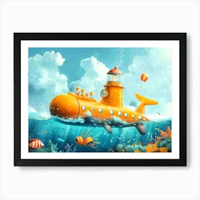Aquatic Adventures Art Print