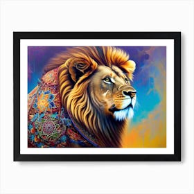 Lion Painting 64 Art Print