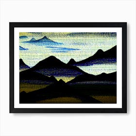 Mountains In The Sky Art Print