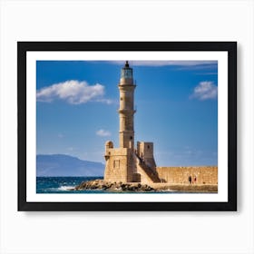 Lighthouse In Cyprus Art Print