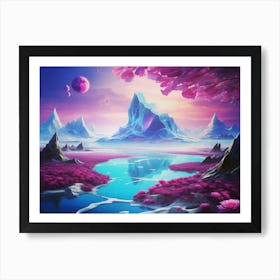 Glacier Island Art Print