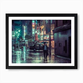 Rainy Shinjuku Nights Art Print