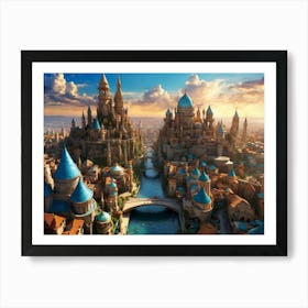 Fairytale City 3 Art Print