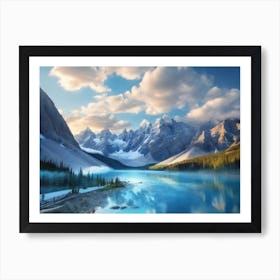 Lake In The Mountains 2 Art Print