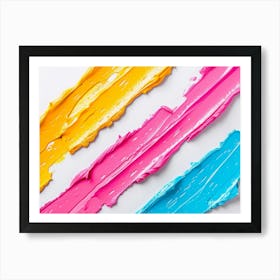 Colorful Paint Splatters Art Print