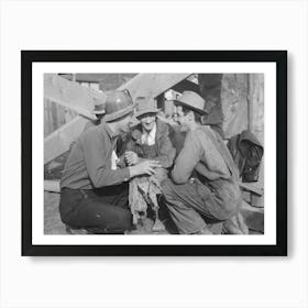 Miners Talking At Labor Day Celebration, Silverton, Colorado By Russell Lee Art Print