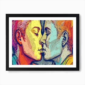 Rainbow Kiss 5 Art Print