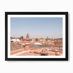 Mosque Roof Top View Marrakech 2 Art Print