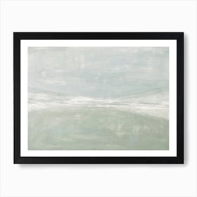 Peaceful Retreat - Blue Green Abstract Painting Art Print
