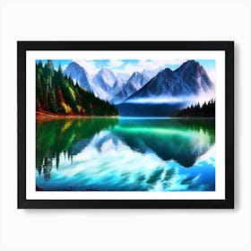 Mountain Lake 42 Art Print