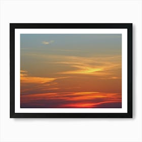 Sunset in Iowa Art Print