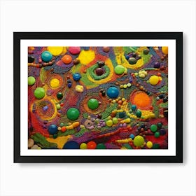 Exotic African Beads Abstract - AfriDesigns Art Print