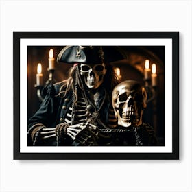 Dead Man Pirate Skeleton Art Print