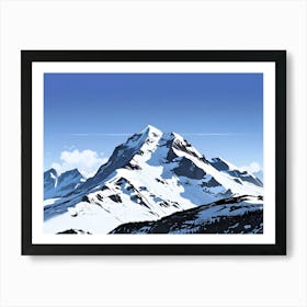 Snowy Mountain Art Print