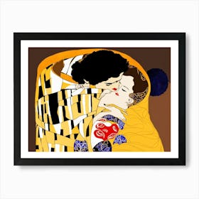 Kiss By Gustav Klimt Art Print