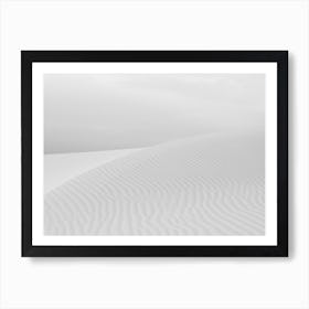 Minimalistic Dune In The Sahara Desert Art Print