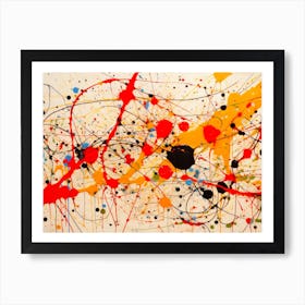 Pollock Inspired Majestic Dots Art Print