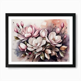 Magnolia In Bloom Art Print