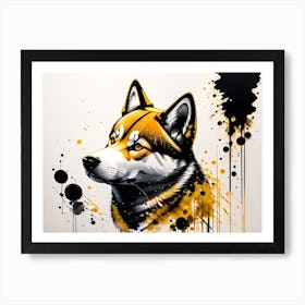 Samurai Dog Art Print